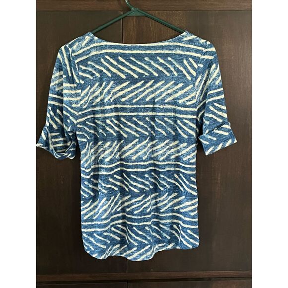 Ralph Lauren Blue Linen T-Shirt Small - Picture 3 of 5